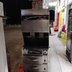 Used Wells VCS-2000 Ventless Dual Fryer WVF-886 With AutoLift 
