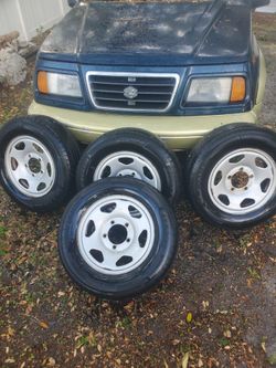 Geo Tracker suzuki samurai sidekick  vitara  oem rims