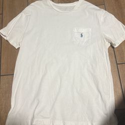 White Ralph Lauren Polo Pocket Shirt