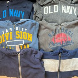Kids Boys Zip-up Sweaters Size 5/6