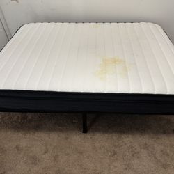 Full Size Bed and Metal Frame