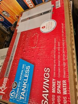 Rheem 199K BTU 9.5 GPM Indoor/Outdoor Natural Gas Tankless Water Heater