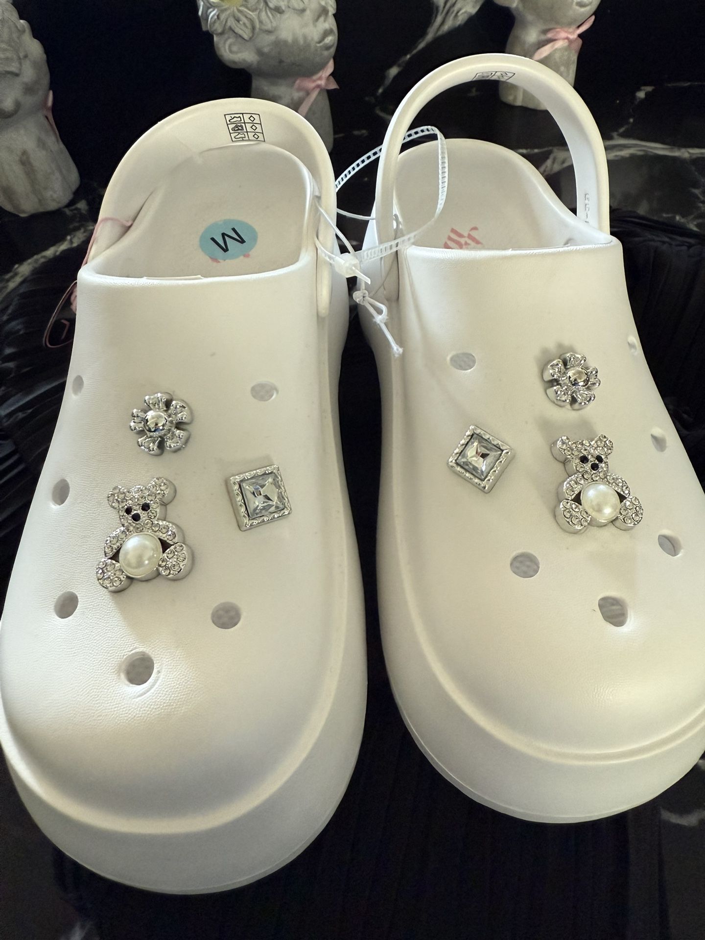 New White Dupe Crocs