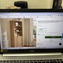 Garvee 71 Inch 5 Shelf Wooden Book Case