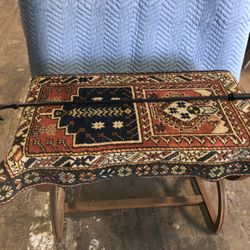 Long Antique Wrought Iron Fireplace Fork