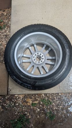 Alloy Wheel with Mounted Tire