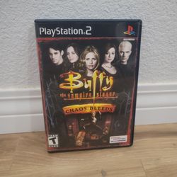 PLAYSTATION 2 BUFFY THE VAMPIRE SLAYER CHAOS BLEEDS CIB WITH CASE AND MANUALS INCLUDED 