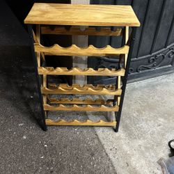 New Solid Wood Wine Rack