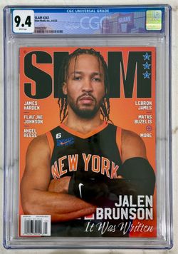 2023 Jalen Brunson SLAM Magazine #243 Graded CGC 9.4 New York Knicks First Cover