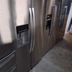 Appliances Set Refrigerator Dishwasher Microwave And Stove Range