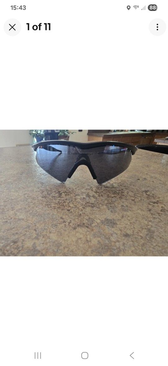 Oakley M Frame Matte Black Sunglasses Black Iridium Strike