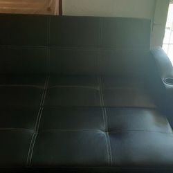 Leather Sofa /Pull Out Sofa Bed