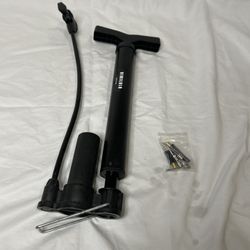 VIMILOLO Bike Floor Pump Inflator for Presta & Schrader Valves with Gauge