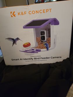 AI detection solor bird feeder with camera