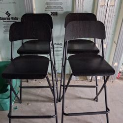 Set Of 4 Bar Chairs 