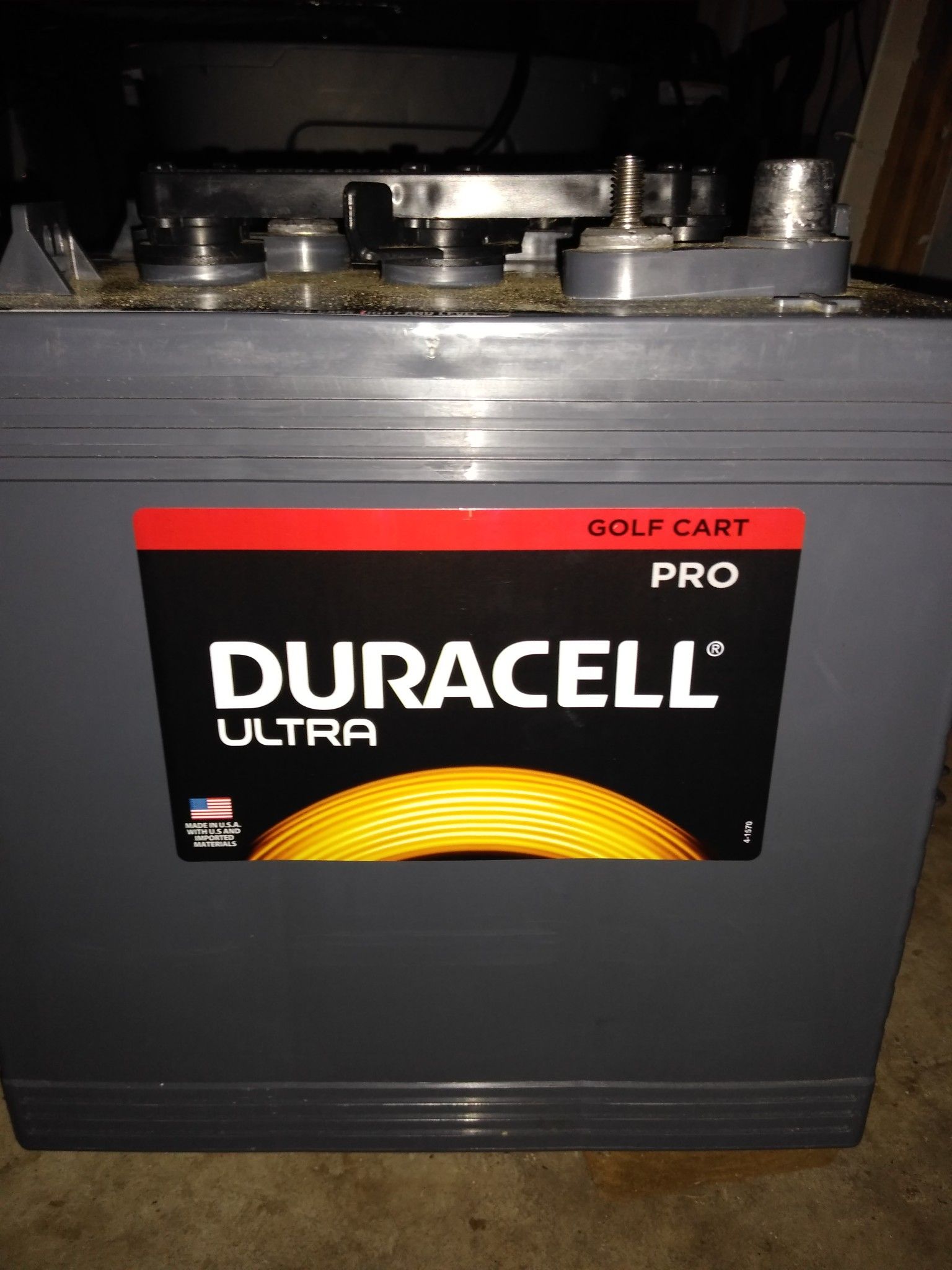 Four Duracell 6volt golf cart batteries