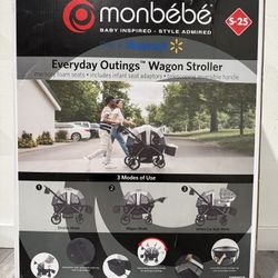 Monbebe Wagon Stroller - Cobblestone Grey - BRAND NEW, SEALED