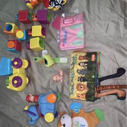 Collection Of Interactive Baby Toys- Music, Crinkle, Books, Fischer Price 