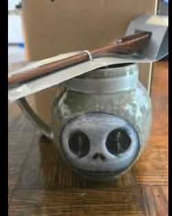 💀NEW Disney The Nightmare Before Christmas Deadly Nightshade Mug with Spoon.  Holmdel nj