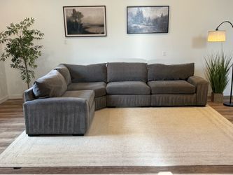 Gray 4-piece sectional couch delivery available