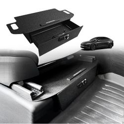 VaultsOnWheels for Front Seat Safe Vault Patented Design Gun Safe Box Driver/Passenger Side Drawer LockBox Anti-Theft 