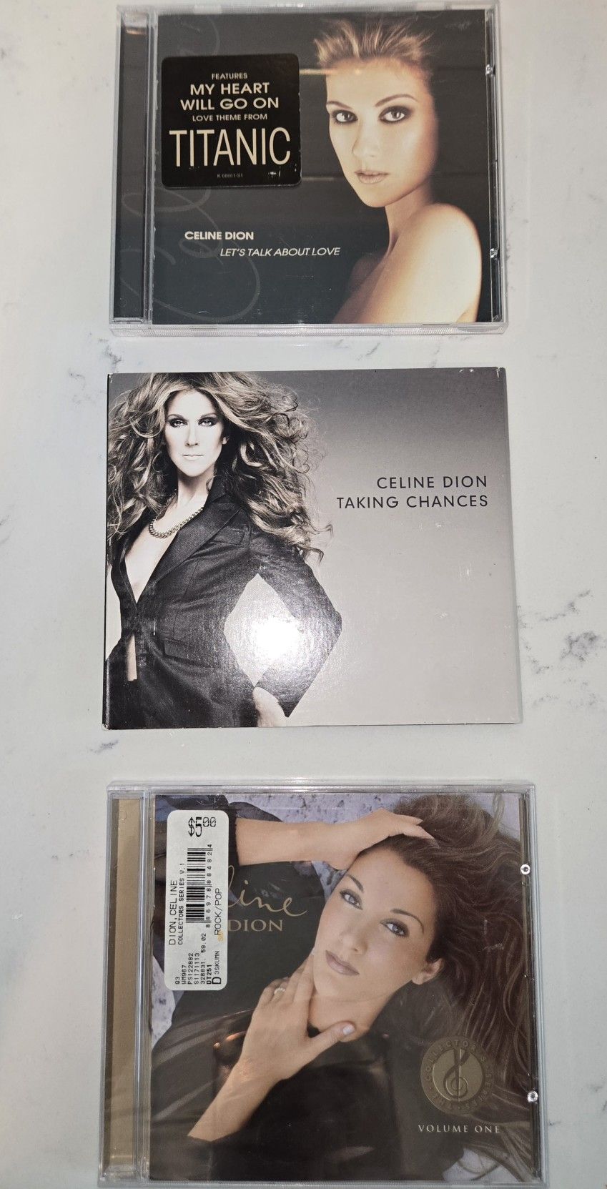 Great set of three Celine Dion CDs.