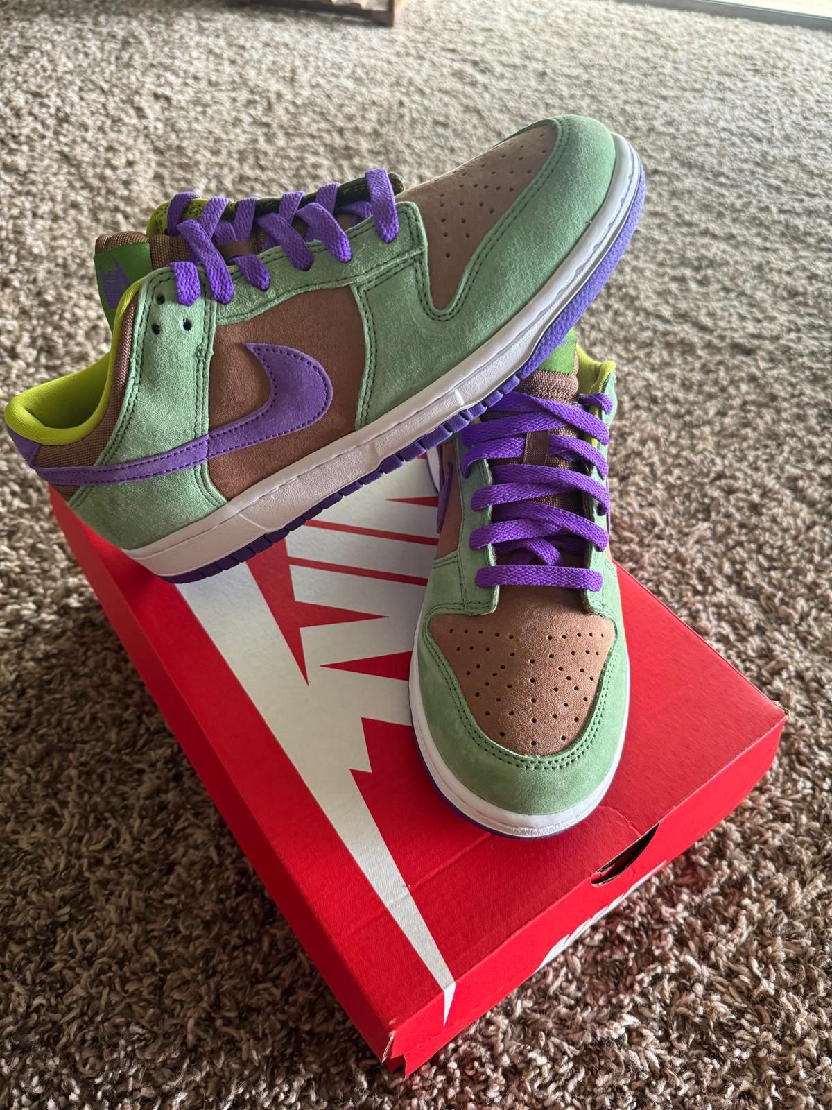 Nike Dunk Low S/P Veneer Autumn Green Deep Purple