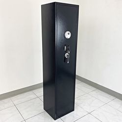 (New in box) $199 Large 5-Rifle Gun Safe Box Biometric Fingerprint 14x12x57” 
