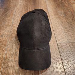 H&M black suede baseball cap, good condition