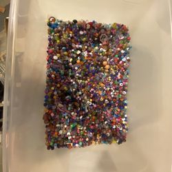 Assorted mixed miscellaneous plastic beads over 3 lbs