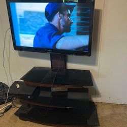 Entertainment center and TV