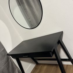 Desk, Mirror And Chair 