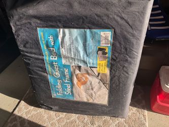 Folding guest bed with steel frame