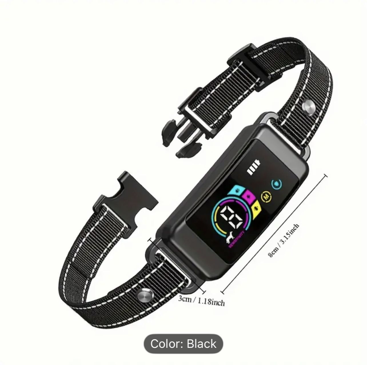 USB Rechargeable Adjustable Nylon Dog Training Collar