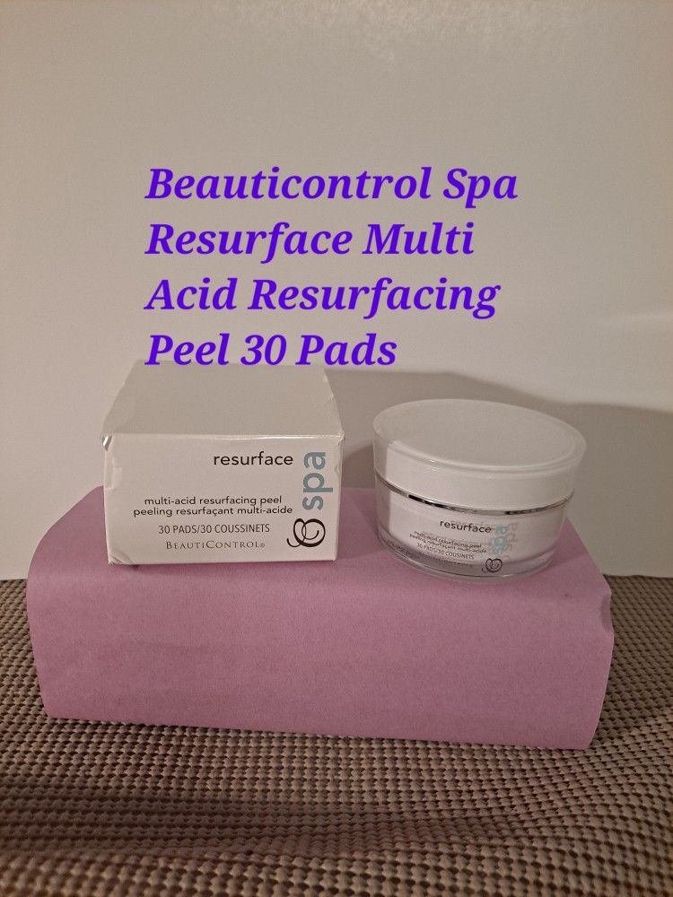 Beauticontrol Spa Resurface Multi Acid Resurfacing Peel 30 Pads-$25.00
