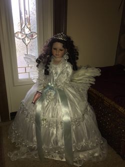 Umbrella Angel Doll, About 24 inches Tall