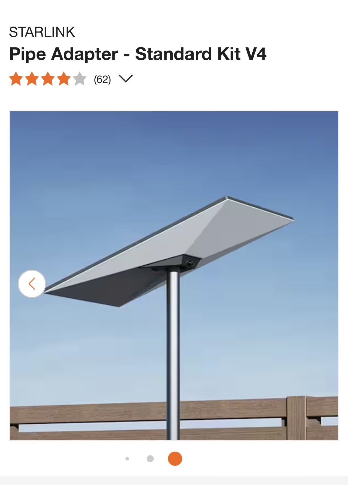 Starlink Pipe Adaptor