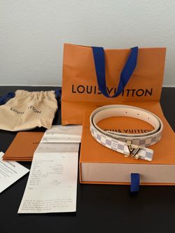 Louis Vuitton Damier Azur Initiales Belt
