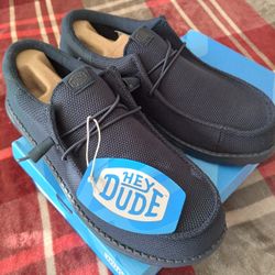 HeyDude Men's Shoes M12 Navy Funk