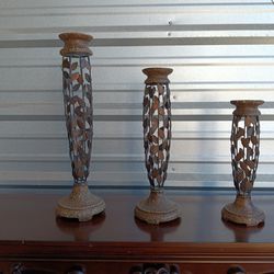 Candle Holders Set Of Three