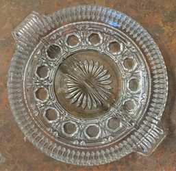 Vintage Federal Glass Windsor divided relish dish
