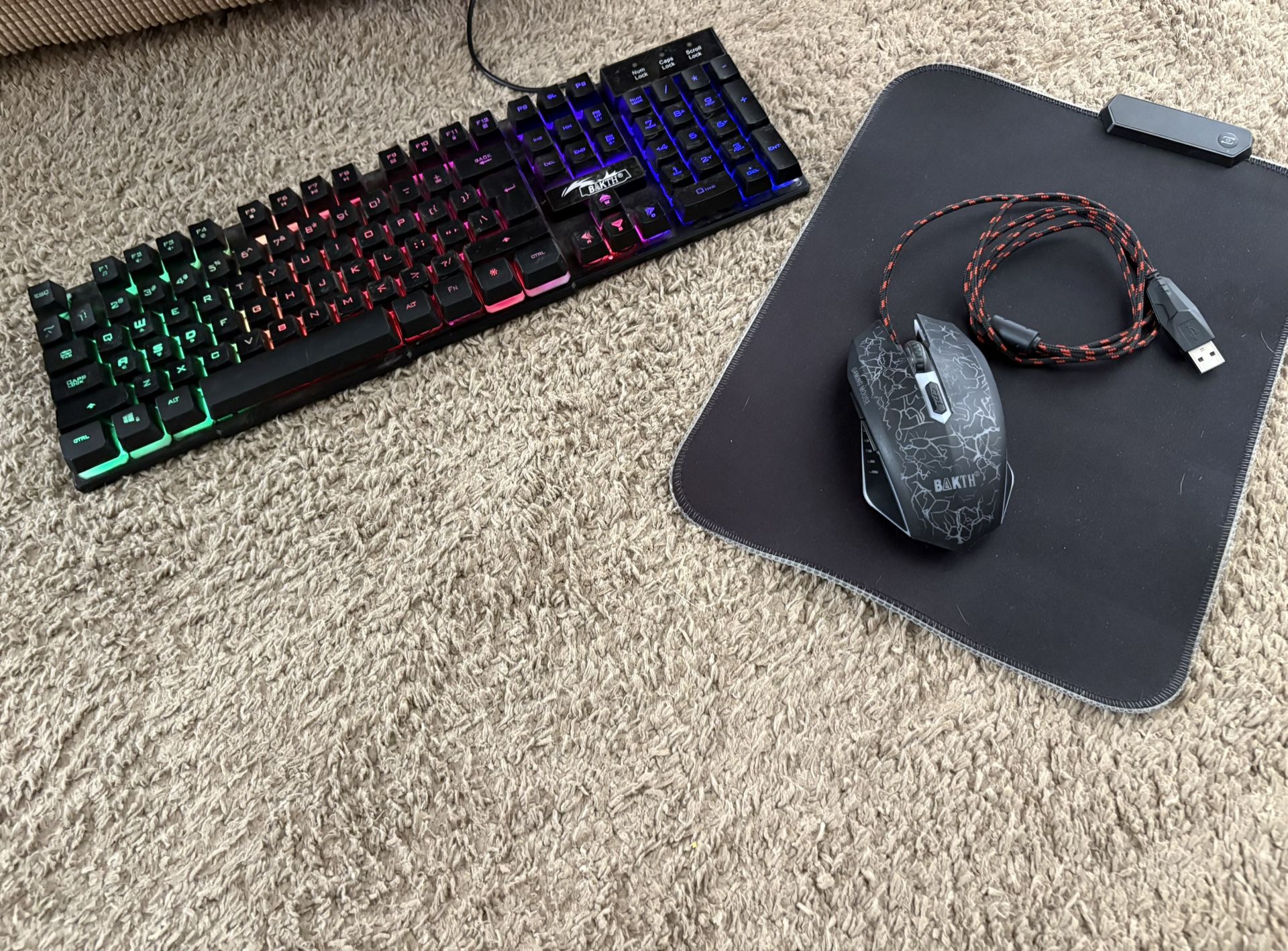 Keyboard, Mouse, And Mouse Pad