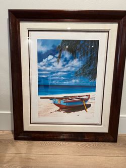 Thomas Swimm framed signed Litho