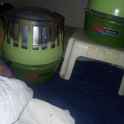 Colemen Catalytic Heaters 3000 -5000 BTU Two For The Price Of One Both Like Now