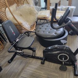 FITNESS Recumbent Exercise Bike, Stationary Bikes for Home with Adjustable Seat, 16-Level Magnetic Resistance Recumbent Exercise Bike for Home Gym Car