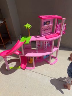 Barbie Dreamhouse Playset with Slide & Swing