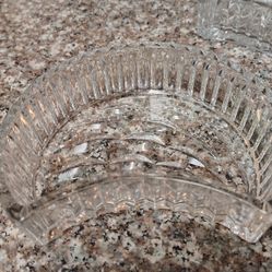 Vintage Crystal Serving Dish