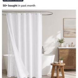Brand New LaCyan 72” x 72” Waffle Shower Curtain Set – Unopened