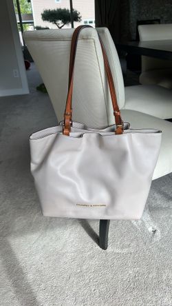 Dooney and Burke Purse.  Cream leather