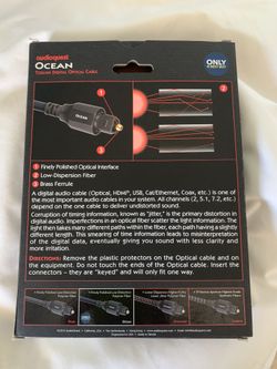 AudioQuest Ocean Toslink Optical Cable – 4 ft – NEW